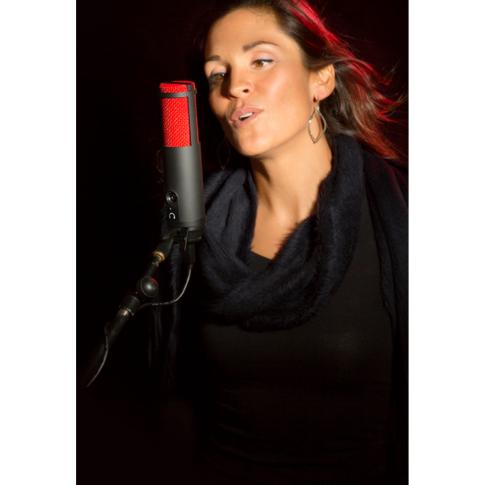 MXL TEMPO USB Condenser Microphone in Black & Red Singer