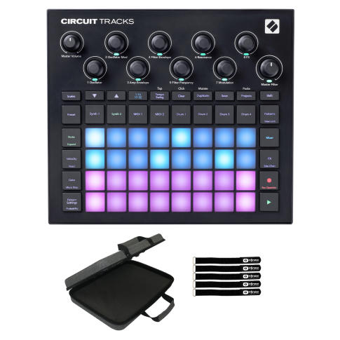 Novation Circuit Tracks Standalone Groovebox with Case Package