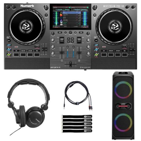 Numark MIXSTREAM PRO GO DJ Controller with Gemini Speaker System