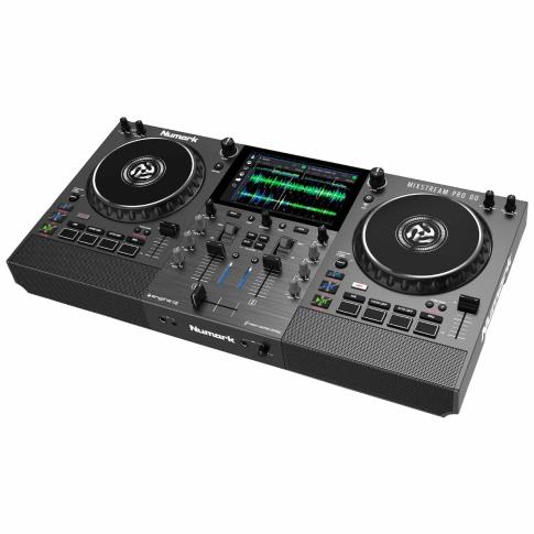 Numark MIXSTREAM PRO GO Powered Standalone Streaming DJ Controller Left
