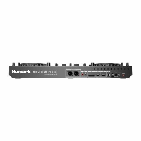 Numark MIXSTREAM PRO GO Powered Standalone Streaming DJ Controller Rear