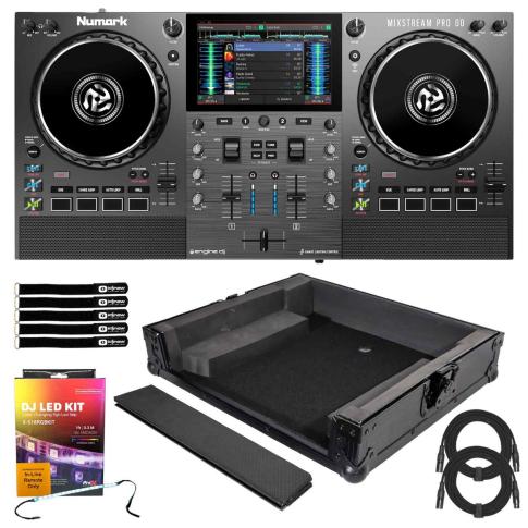 Numark MIXSTREAM PRO GO Streaming DJ Controller with Black Carry Case