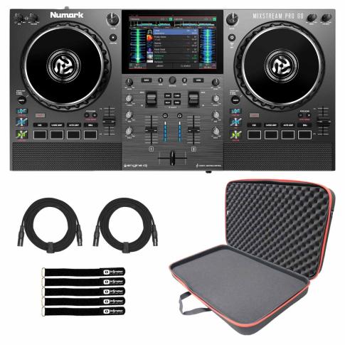 Numark MIXSTREAM PRO GO Streaming DJ Controller with Transport Bag