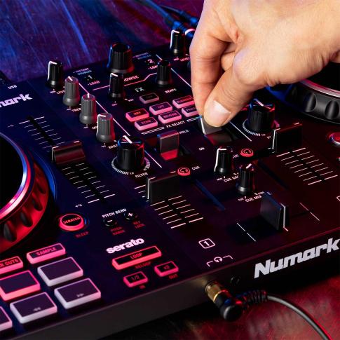 Numark Mixtrack Pro FX 2-Deck DJ Controller with FX Paddles Closeup Example