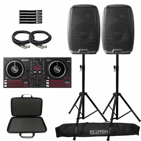 Numark Mixtrack Pro FX Effects 2-Deck Serato DJ Controller, 15" PA Speakers Pack