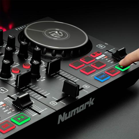 DJ機材 Numark Performance DJ Controller Numark Party Mix II with PartyBox Rave8 Speakers | IDJNOW