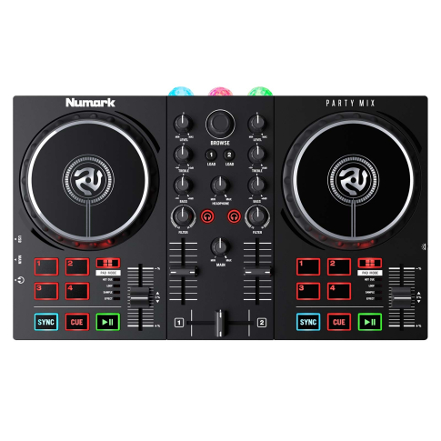 Numark Party Mix II Controller with Pro Headphones | IDJNOW