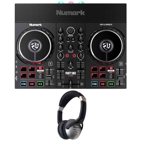Numark Party Mix Live Light Show & Speakers Controller with Headphones