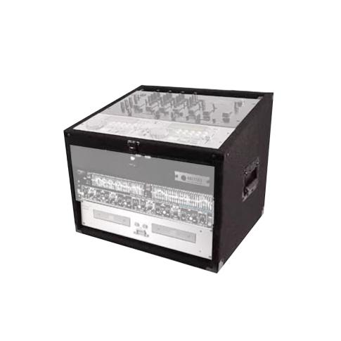 Odyssey CXC904 9U Top Slanted 4U Bottom Vertical CXC Carpet Combo Rack