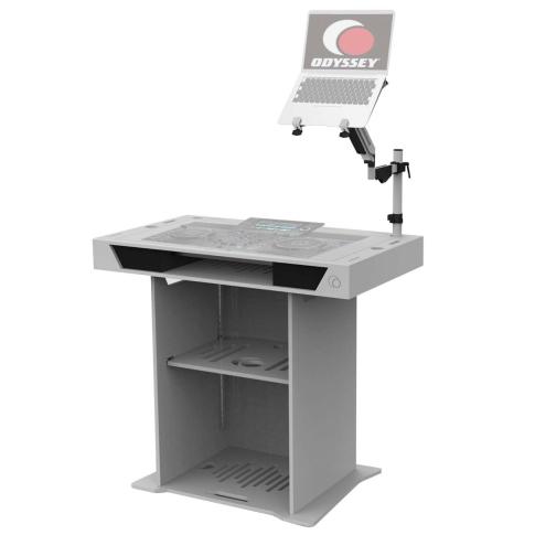 Odyssey DJSTUDIO-W White 37.5" Studio Podium with SC LIVE 2 Faceplate