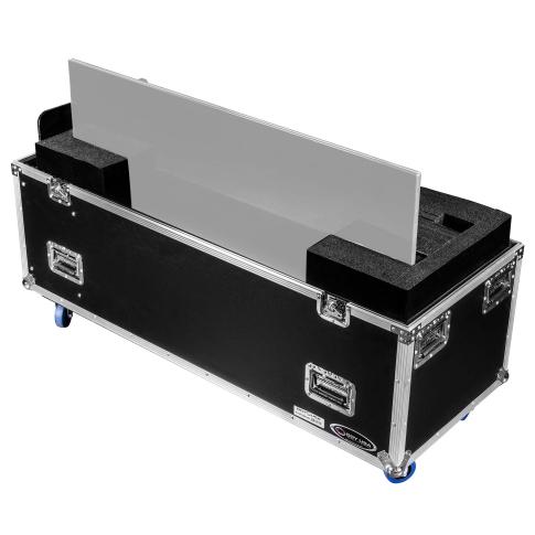 Odyssey Dual 50-58" Flat Screen Monitor Case with Casters [FZ2FSM50W]