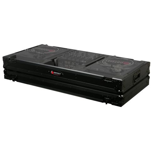 Odyssey FZBM12WBL Black Label Series Universal Turntable DJ Coffin with Wheels