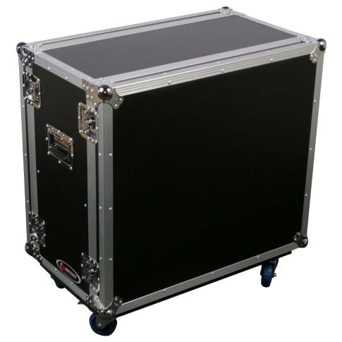 Odyssey FZGAMPHEAD2X2W Dual Guitar Amp Head Flight Case Angle