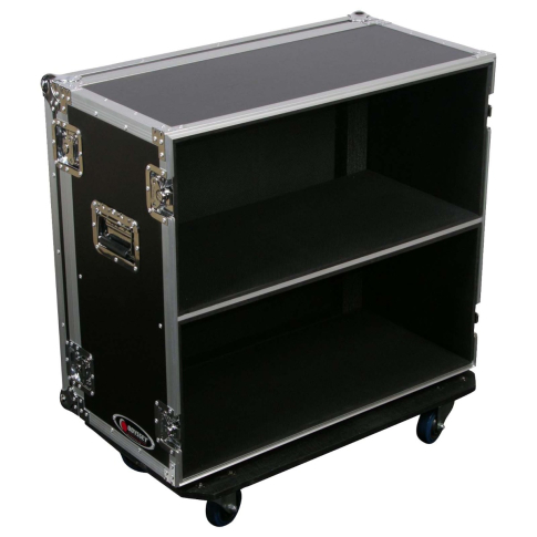 Odyssey FZGAMPHEAD2X2W Dual Guitar Amp Head Flight Case Right