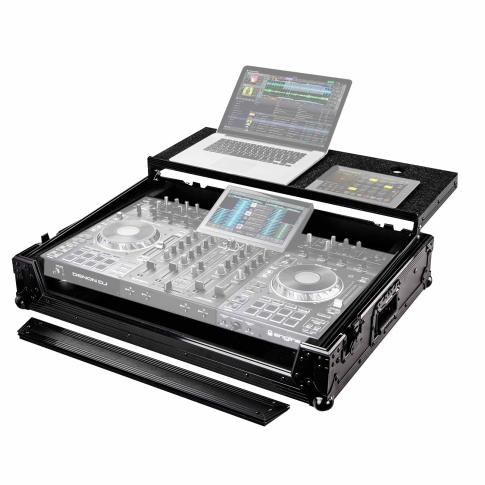 Odyssey Black Denon Prime 4 Case with Red TSA Lock | IDJNOW