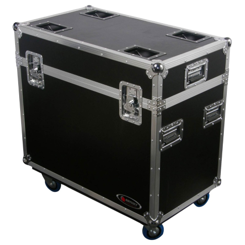 Odyssey FZMH250X2W Dual Large Lighting Flight Case with Wheels