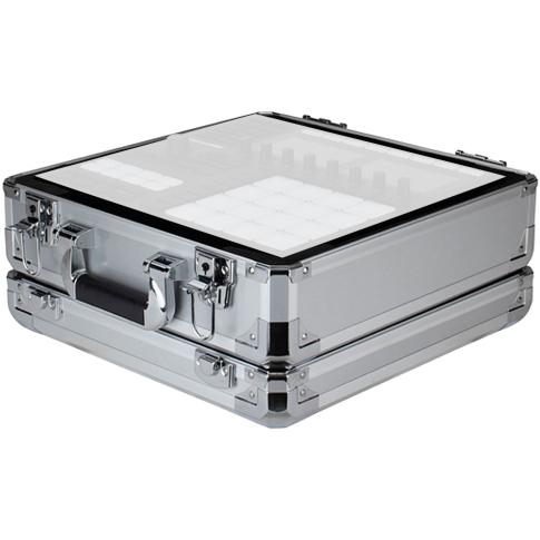 Odyssey KMASCHINEMK3SIL Krom Series in Silver Native Instruments Maschine MK3 Carrying Case Left Angle Open