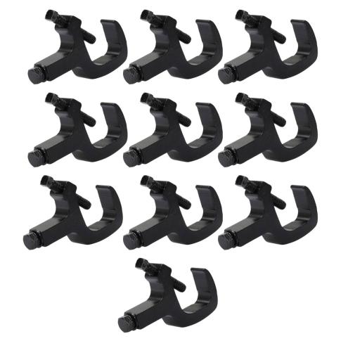 Odyssey LACCLAMP2 Mega Clamps, Fit 2" Tube, 300 lb Load, Black 10-Pack