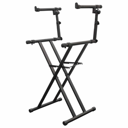 Odyssey LTBXS2 Black Heavy-Duty Two Tier X-Stand