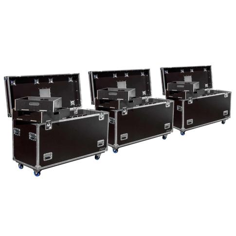 Odyssey OPT602430WBRN 60" x 24" x 30" Hex Board Trunk Cases 3-Pack