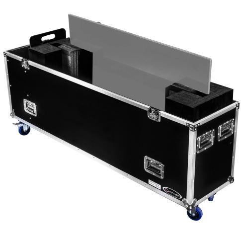 Odyssey Single 75" Flat Screen Monitor Case with Casters [FZFSM75W]