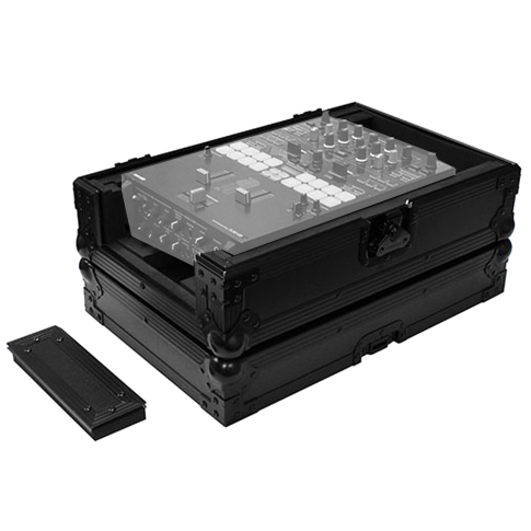 Odyssey FZ10MIXXDBL Black Label Series Pro-Duty Universal 10" DJ Mixer Case With Extra Deep Rear Cable Space