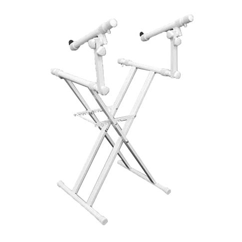 Odyssey LTBXS2WHT Luxe Series White X-Stand 'Two' For DJ Coffins