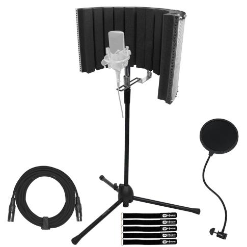 On-Stage Stands ASMS4730 Microphone Isolation Shield with Boom Stand 