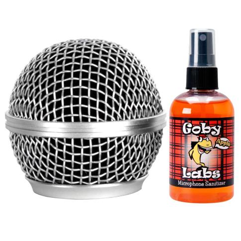 On-Stage Stands SP58 Steel Mesh Microphone Grille with Sanitizer Spray