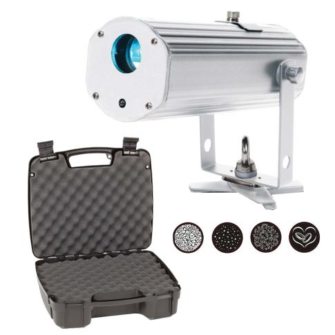 American DJ Pinpoint Gobo Battery Powered LED GOBO Projector & Case Package