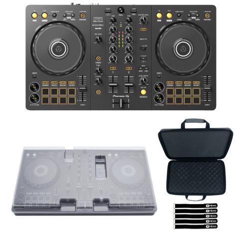 Pioneer DDJ-FLX4 2-Channel DJ Controller with Case & Cover Package