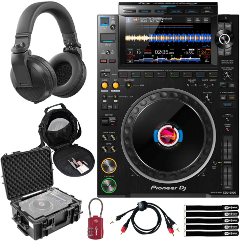 Pioneer DJ CDJ-3000 Flagship Pro-DJ Multi Player with Trolley Case