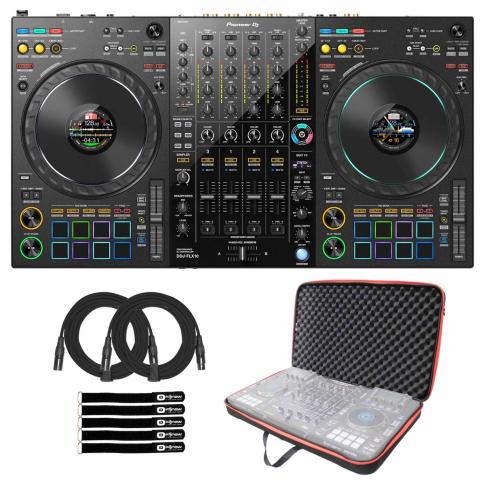 Pioneer DJ DDJ-FLX10 4-Channel DJ Controller with Soft Carrying Case
