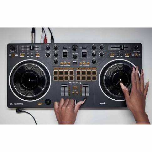 Pioneer DJ DDJ-REV1 Controller with Headphones | IDJNOW