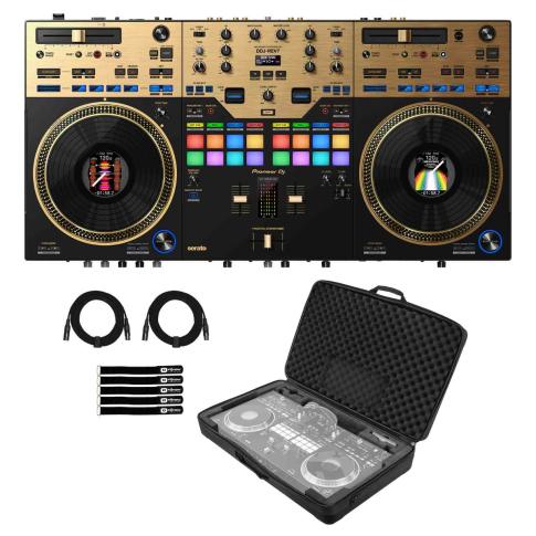 Pioneer DJ DDJ-REV7-N Limited Edition Gold Controller with Soft Case