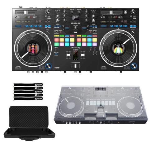 Pioneer DJ DDJ-REV7 Scratch 2-Channel DJ Controller with Case & Cover
