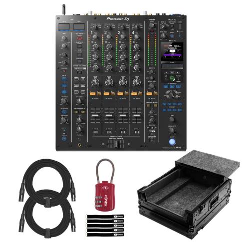 Pioneer DJ DJM-A9 4-Channel Professional DJ Mixer with Black Case