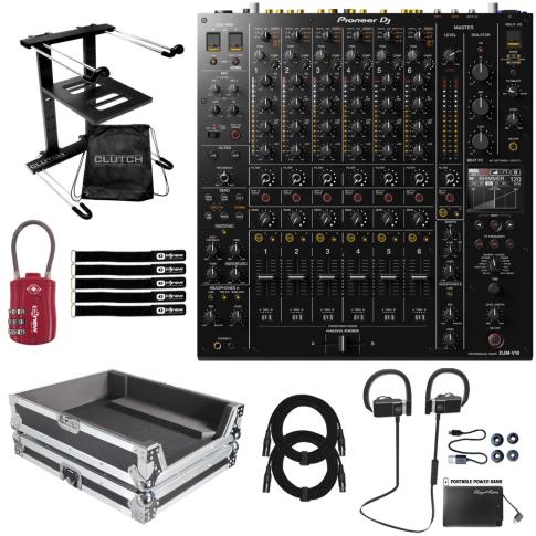 Pioneer DJ DJM-V10 6-Channel 4 Band EQ Serato DVS Pro Club Mixer w Silver Case