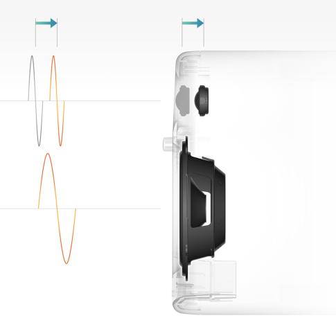 Pioneer DJ DM-50D-W/CMXEG Active Monitor Speakers in White Diagram