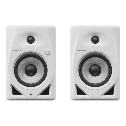 Pioneer DJ DM-50D-W/CMXEG Active Monitor Speakers in White Front