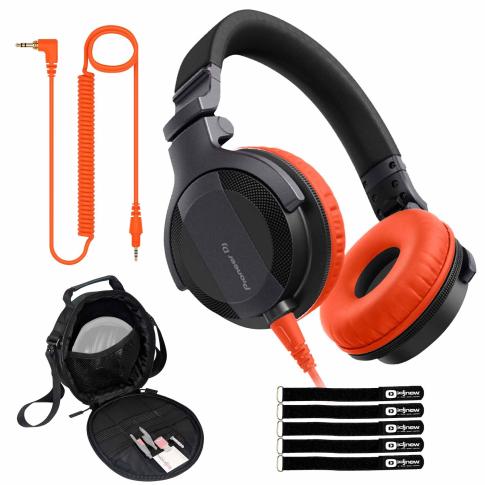 Pioneer DJ HDJ-CUE1 Headphones with Orange Pads | IDJNOW