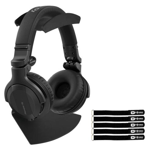 Pioneer DJ HDJ-CUE1BT Black Bluetooth Headphones with Desktop Stand