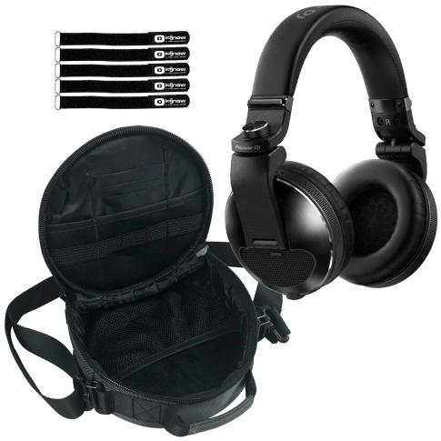 Pioneer DJ HDJ-X10 Over-ear Black DJ Headphones with Gear Bag & Stand