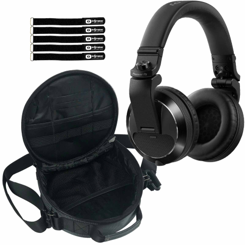 Pioneer DJ HDJ-X7 Over-Ear Black DJ Headphones with Gear Bag Package