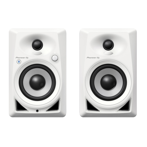 Pioneer DJ DM-40BT-W 4-inch Bluetooth Desktop Monitor Speakers (white)