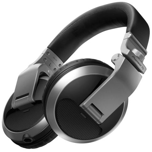 Pioneer DJ HDJ-X5 Over-ear DJ headphones (silver) Side Angle View