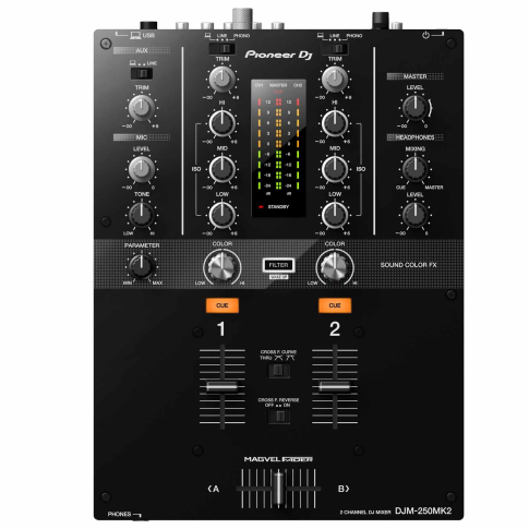Pioneer PLX-500 Black & White Turntables + Rekordbox Mixer