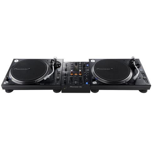 2) Pioneer PLX-1000 Direct Drive Turntables with DJM-450 2