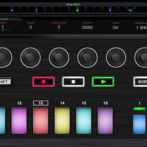 Pioneer TSP-16 Toraiz SP-16 Professional Sampler Top Close-up