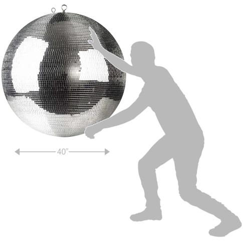 ProX MB-40 40" Polyfoam Core Mirror Ball Size